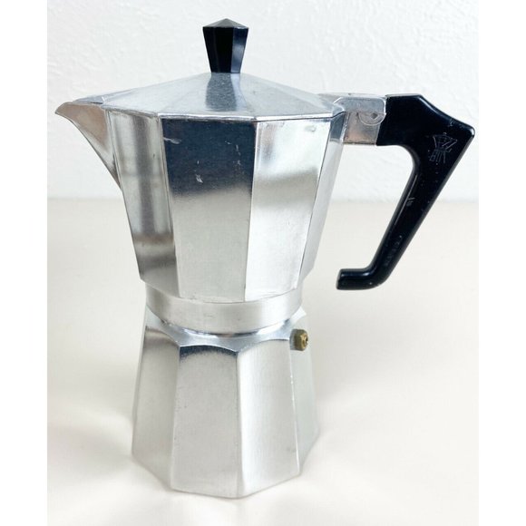 Vintage Pezzetti Italexpress 6 Cup Stovetop Espresso Coffee Maker Italy New! - Picture 2 of 12